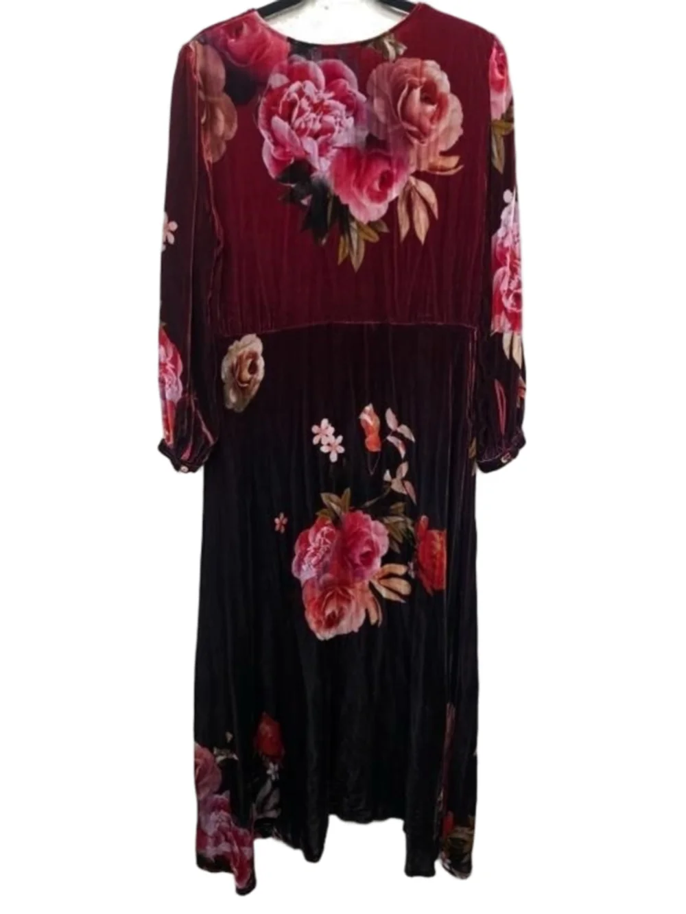 Johnny Was CORALIE VELVET EFFORTLESS MIDI DRESS Size M - Picture 5 of 6